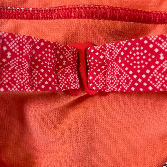 NWT Prana | Lahari Carmine Pink Marrakesh Print Halter One Piece Swimsuit Large - Picture 4 of 16